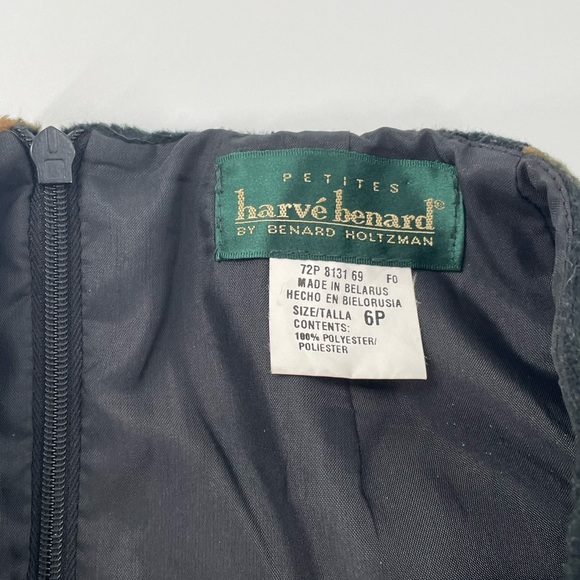 VTG Harvé Bernard Black Bronze “Tortoise Shell” High Waist Miniskirt - Picture 6 of 14